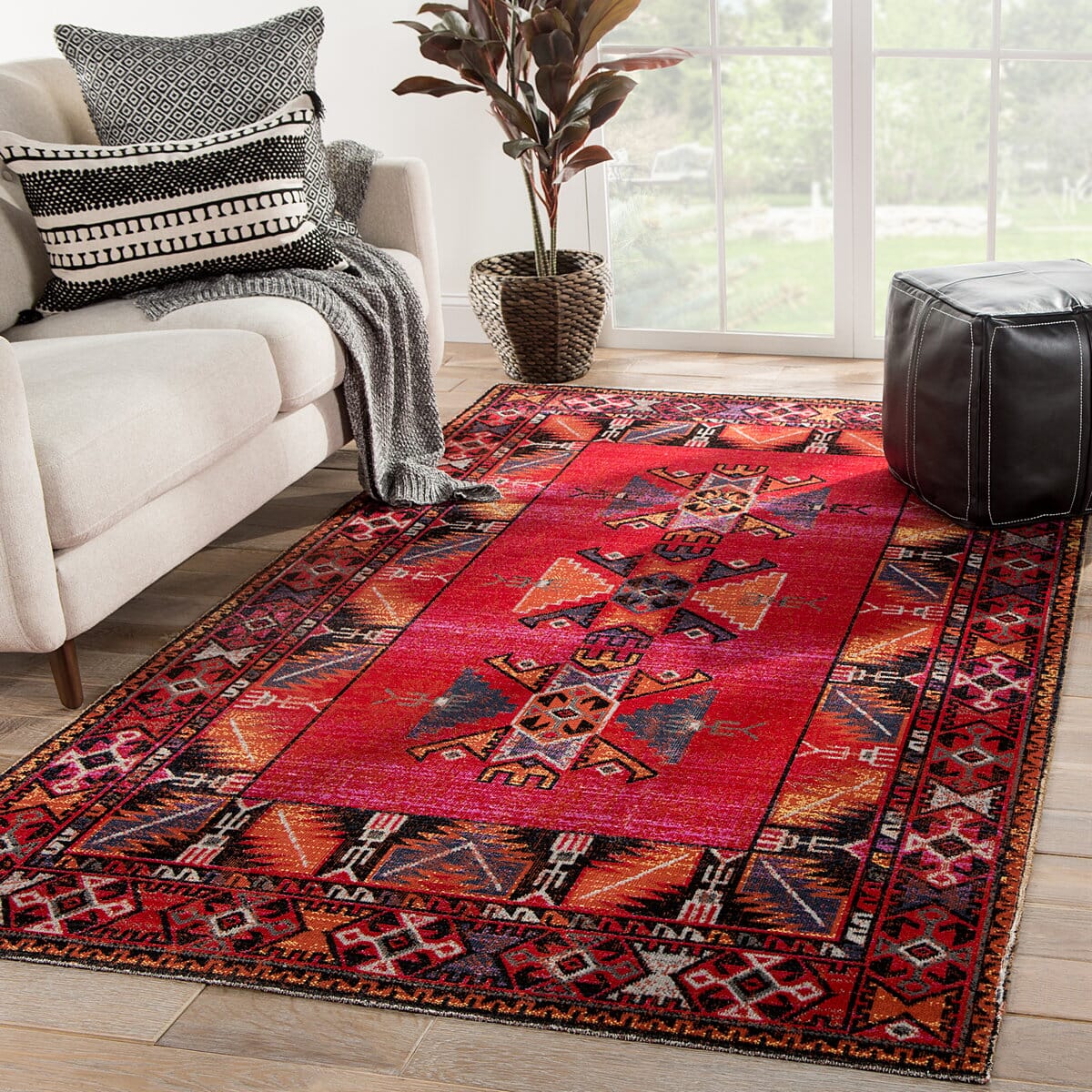 Jaipur Polaris Paloma Pol19 Red Rugs.