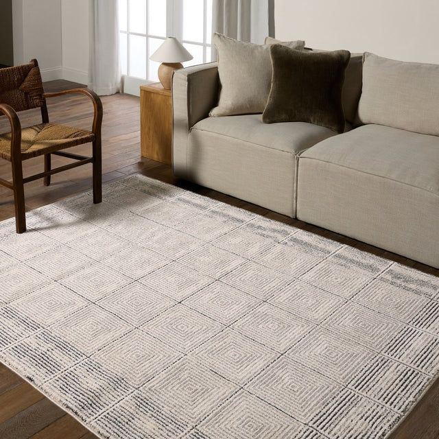 Jaipur Quadrant By Label J Quadrant Eva03 Tan/Taupe Rug.