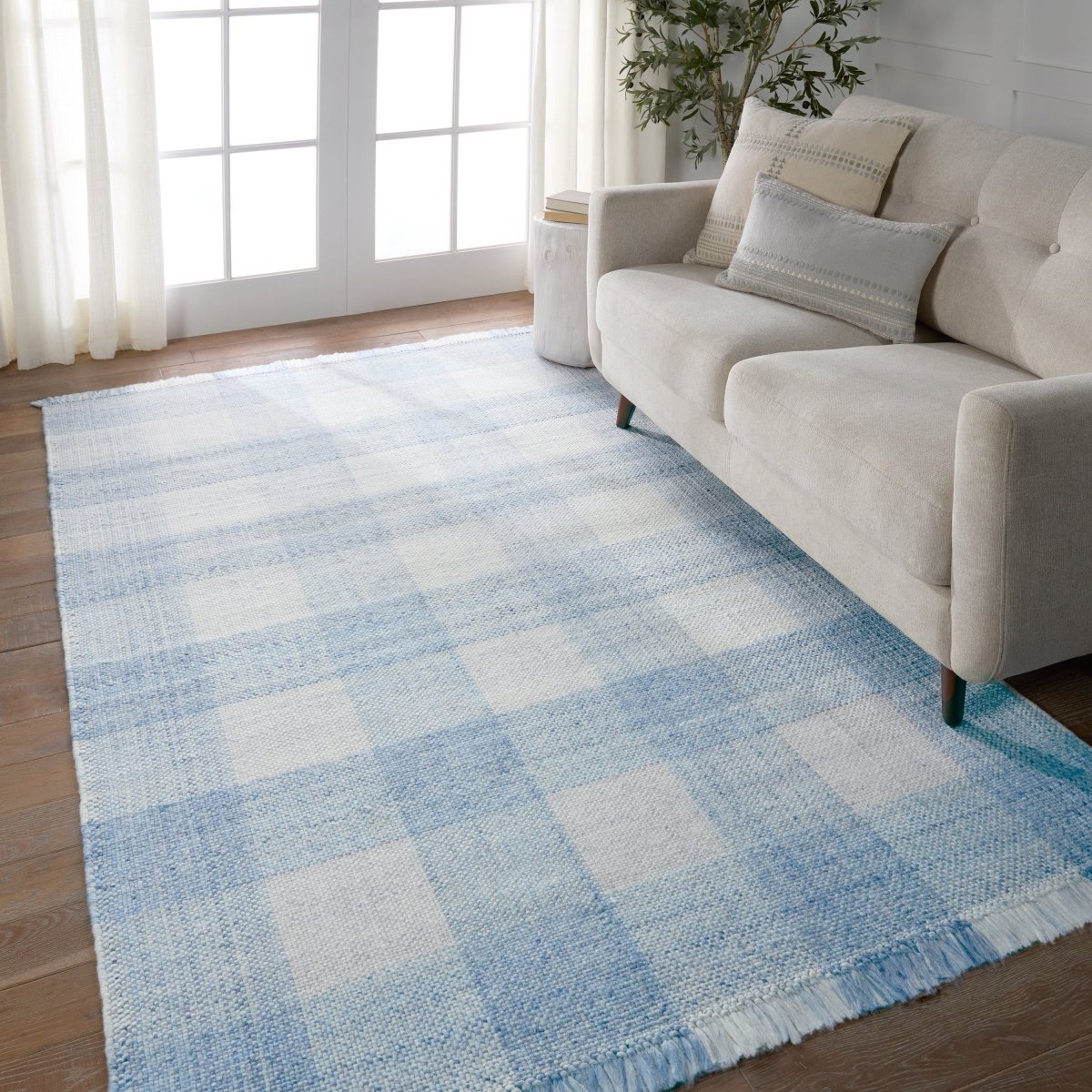 Jaipur Respite Truce Rsp01 Light Blue/Ivory Rug.