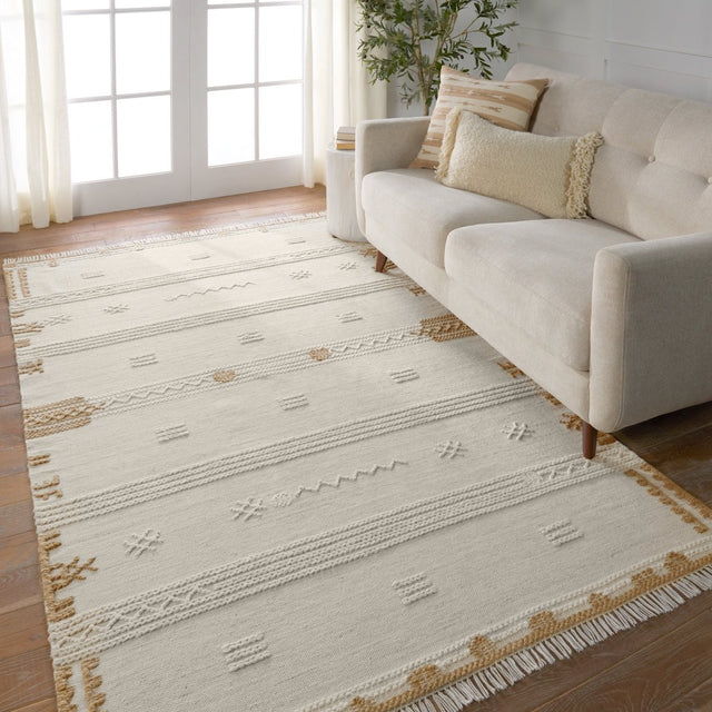 Jaipur Revelry Noble Rvr04 Ivory/Brown Rug.