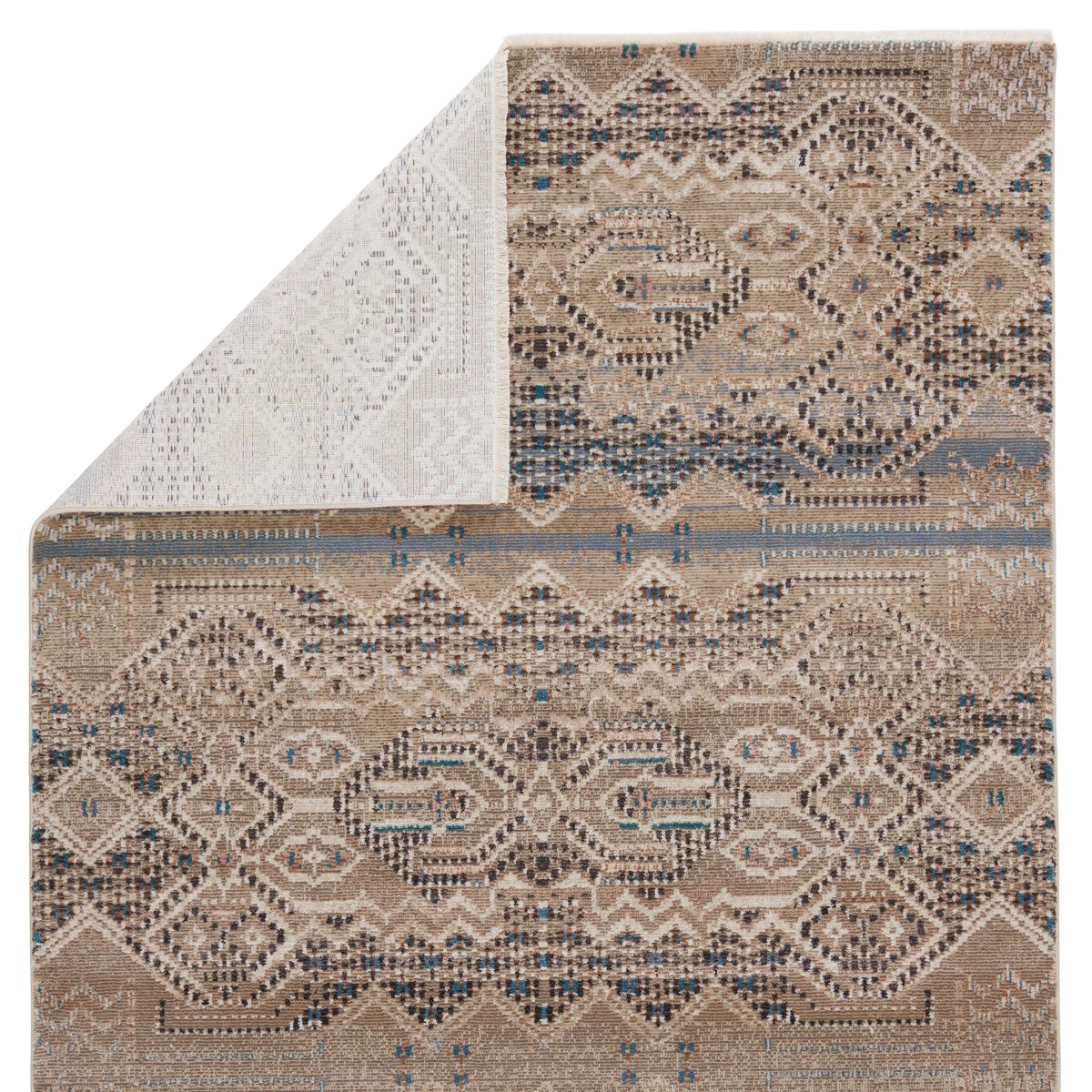 Jaipur Sanaa By Nikki Chu Tamari Sbc09 Tan/Blue Rugs.