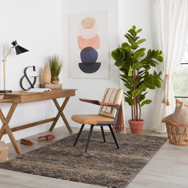 Jaipur Sanaa By Nikki Chu Tamari Sbc10 Black/Light Pink Rugs.