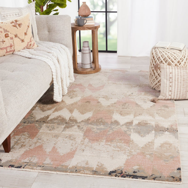 Jaipur Sanaa By Nikki Chu Zevi Sbc07 Beige/Light Pink Rugs.