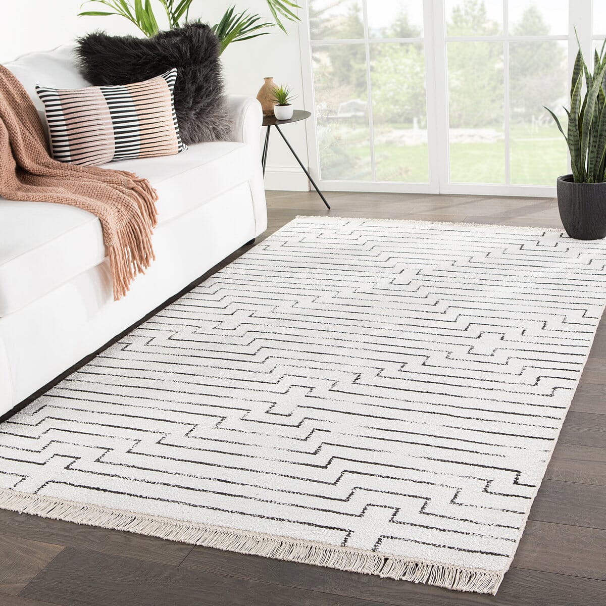 Jaipur Satellite Alloy Sat02 White Rugs.