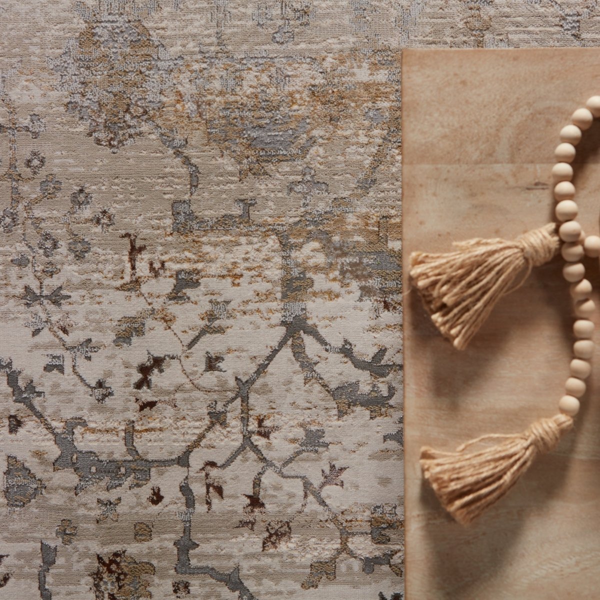 Jaipur Sinclaire Tajsa Snl02 Gray/Gold Rugs.
