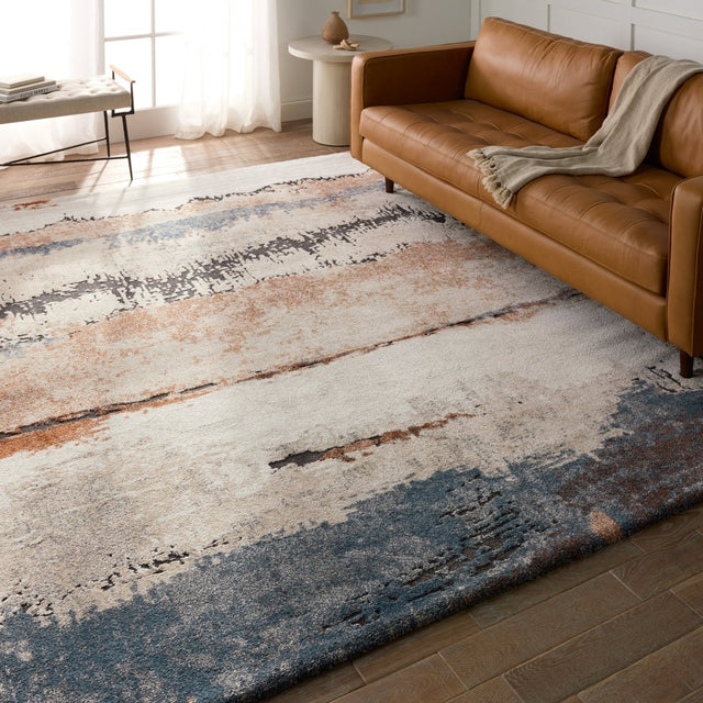 Jaipur Sobia By Label J Sobia Frr09 Tan/Blue Rug.