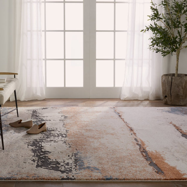 Jaipur Sobia By Label J Sobia Frr09 Tan/Blue Rug.