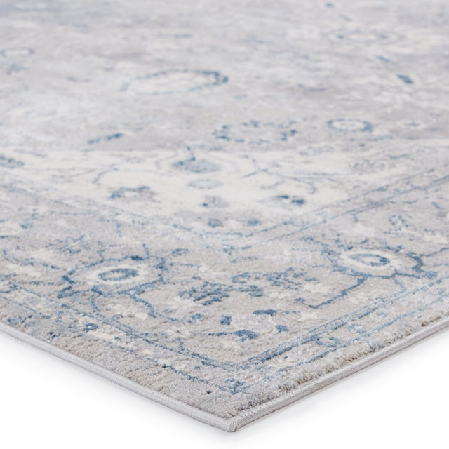 Jaipur Solace Dianella Soc02 Light Gray/Dark Blue Rugs.