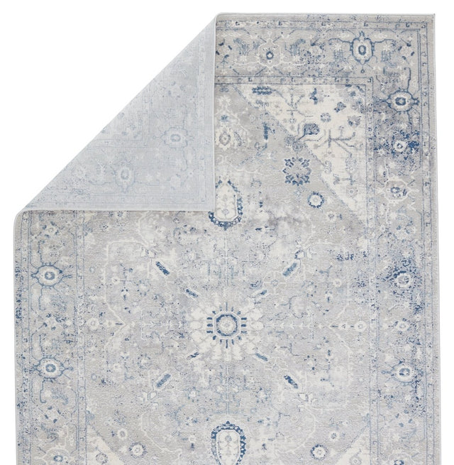 Jaipur Solace Dianella Soc02 Light Gray/Dark Blue Rugs.