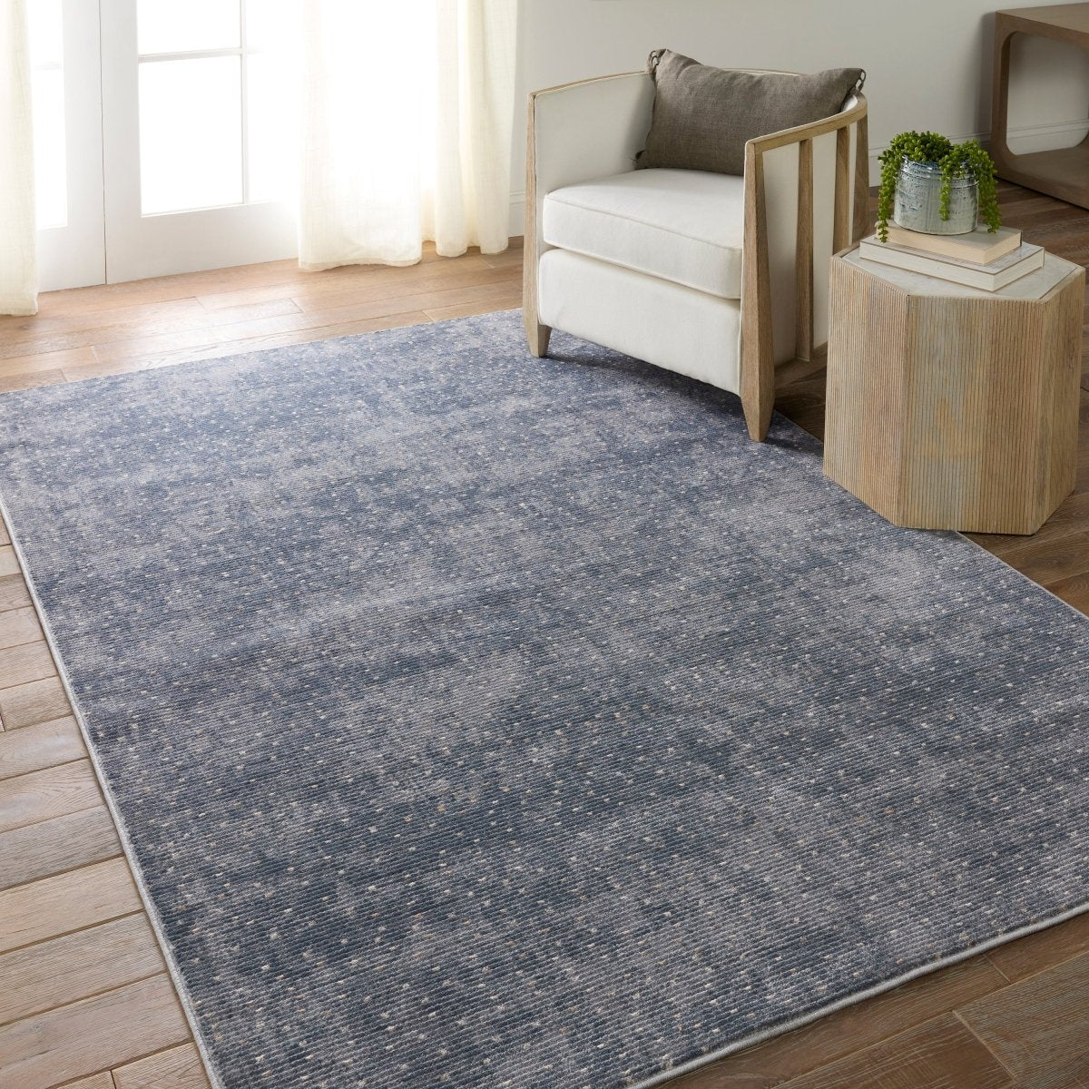 Jaipur Sundar Melora Sud10 Blue/Cream Rug.