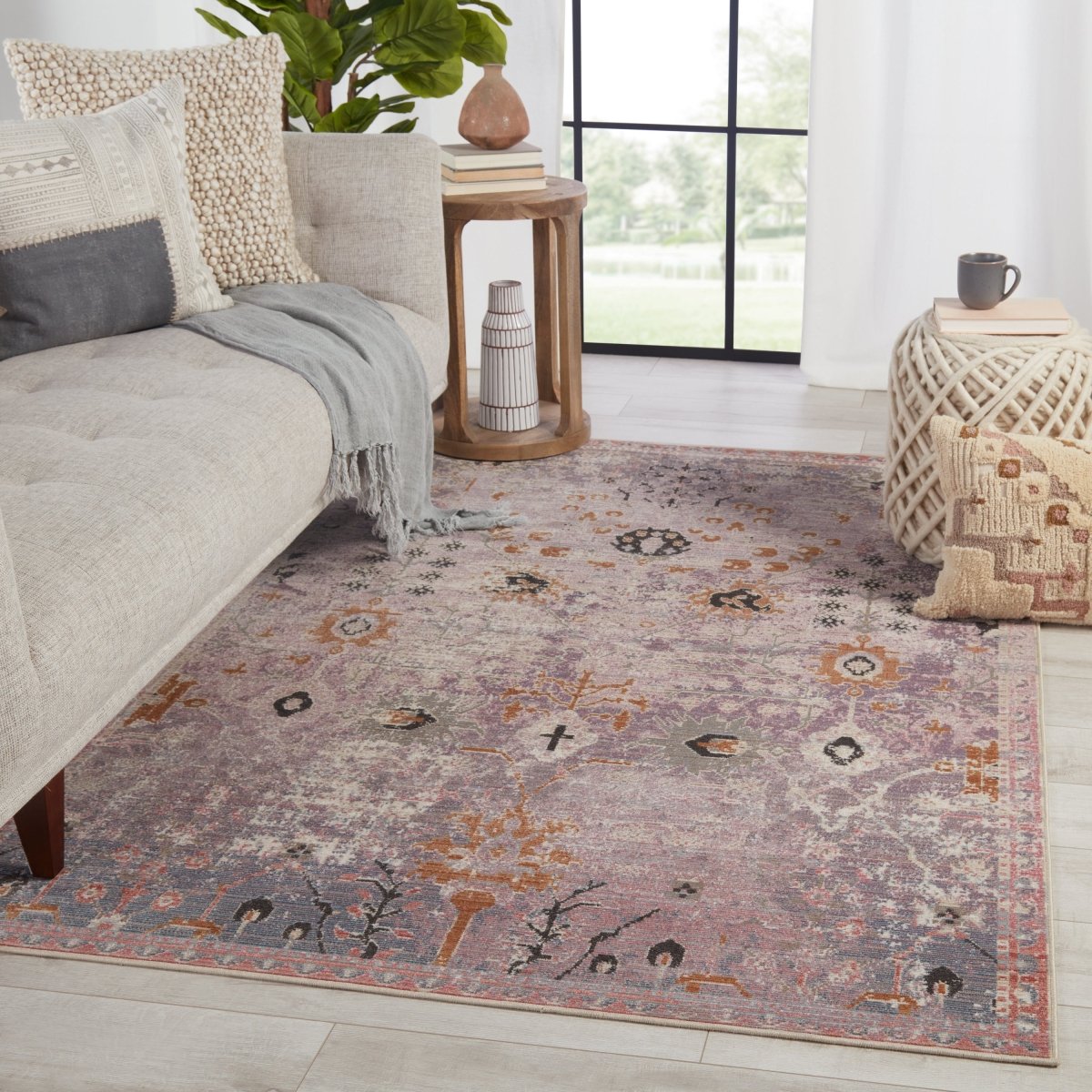 Jaipur Swoon Elva Swo07 Purple/Gold Rugs.