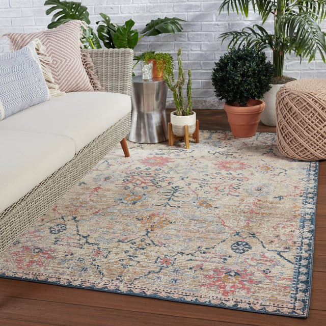 Jaipur Swoon Elva Swo11 Tan/Blue Rugs.