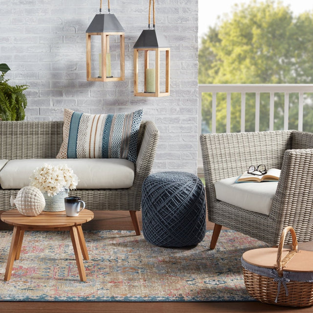 Jaipur Swoon Elva Swo11 Tan/Blue Rugs.