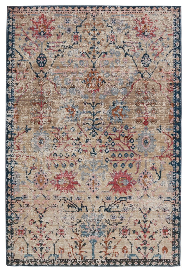 Jaipur Swoon Elva Swo11 Tan/Blue Rugs.