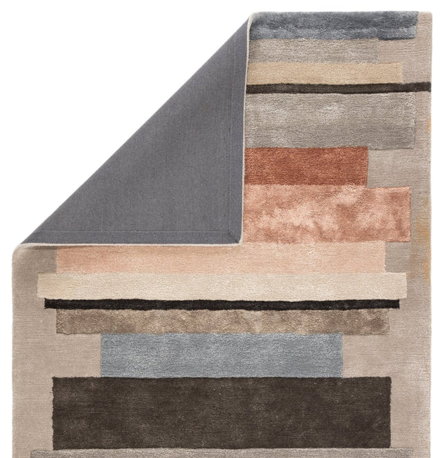 Jaipur Syntax Parallel Syn03 Gray/Pink Rugs.