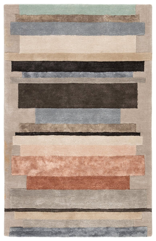Jaipur Syntax Parallel Syn03 Gray/Pink Rugs.