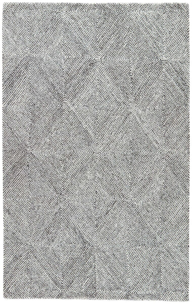 Jaipur Traditions Made Modern Tufted Exhibition Mmt19 Whisper White / Beluga Rugs.