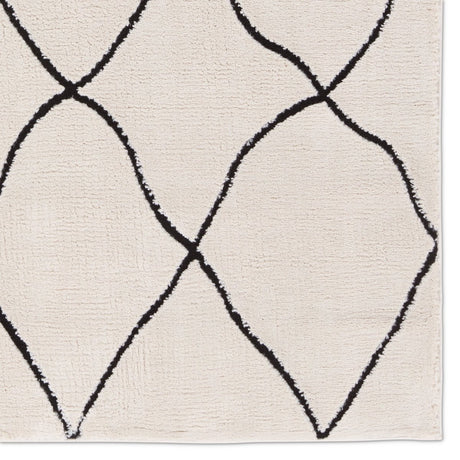 Jaipur Treble By Label J Treble Jid19 Ivory/Black Rug.