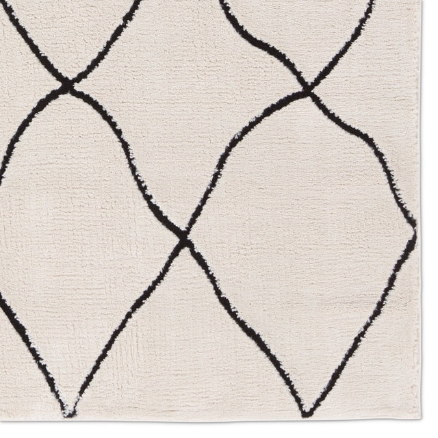 Jaipur Treble By Label J Treble Jid19 Ivory/Black Rug.