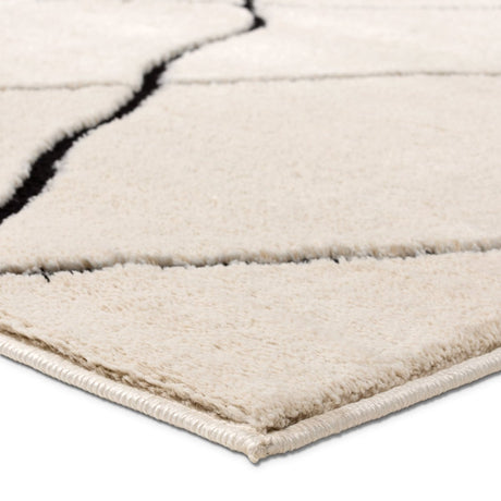Jaipur Treble By Label J Treble Jid19 Ivory/Black Rug.