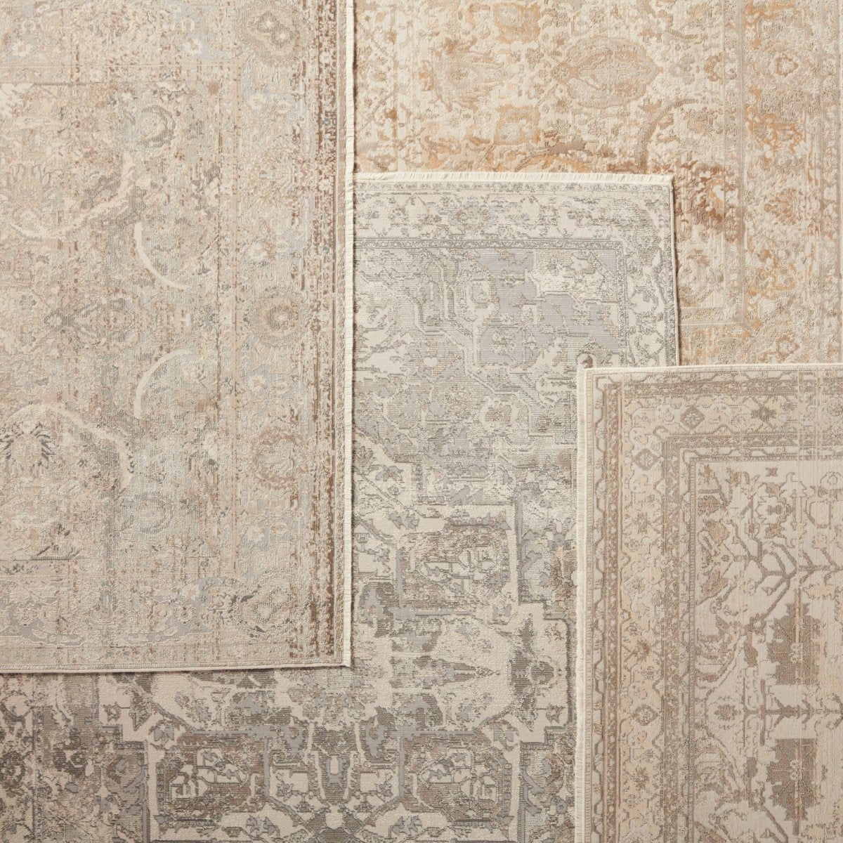 Jaipur Vienne Alain Vne01 Gray/Cream Rugs.