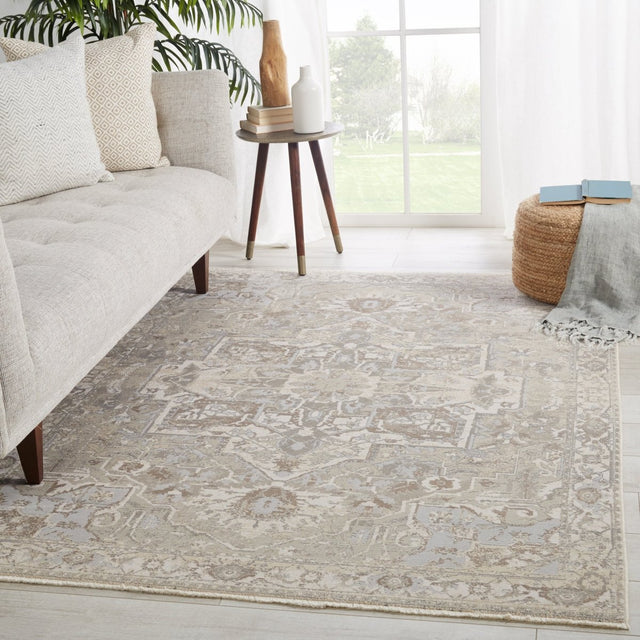 Jaipur Vienne Alain Vne01 Gray/Cream Rugs.