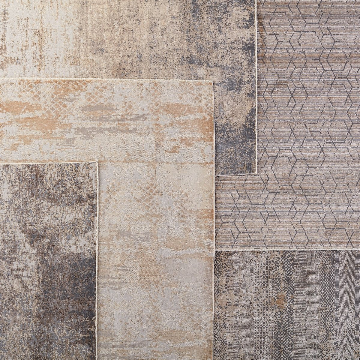 Jaipur Vienne Azami Vne15 Gold/White Rugs.