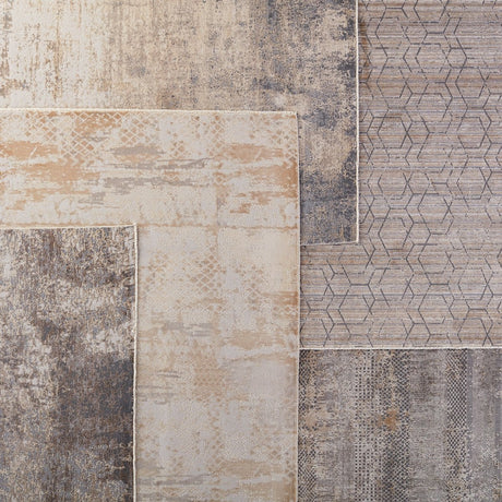 Jaipur Vienne Azami Vne15 Gold/White Rugs.