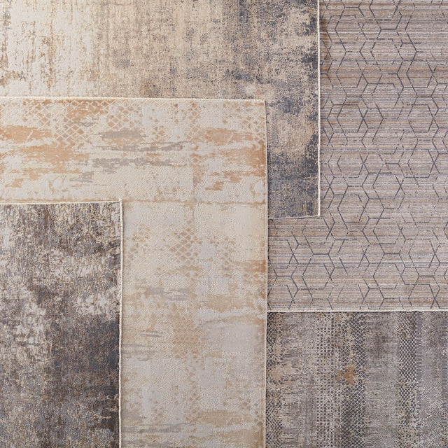 Jaipur Vienne Azami Vne15 Gold/White Rugs.