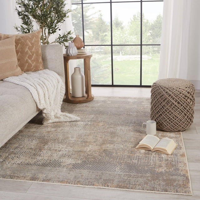 Jaipur Vienne Ezri Vne11 Gray/Tan Rugs.