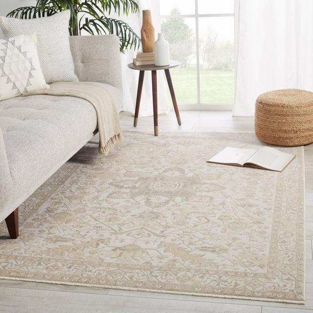 Jaipur Vienne Lucien Vne06 Cream/Light Gray Rugs.
