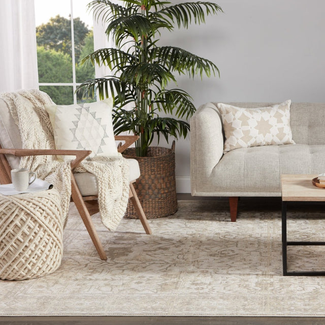 Jaipur Vienne Valentin Vne05 Cream/Light Gray Rugs.