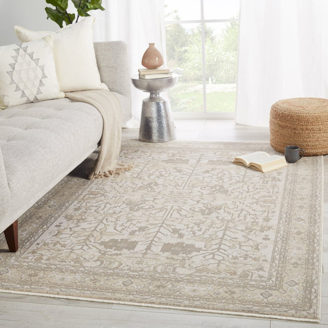 Jaipur Vienne Valentin Vne05 Cream/Light Gray Rugs.