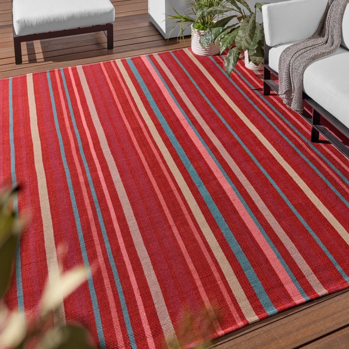Jaipur Viviana By Label J Viviana Maz04 Red/Blue Rug.