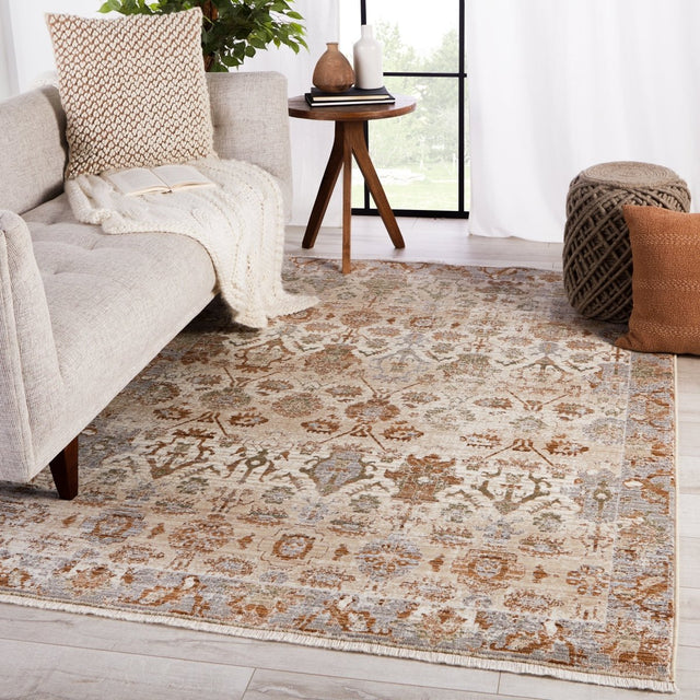 Jaipur Zefira Luana Zfa01 Beige/Rust Rugs.