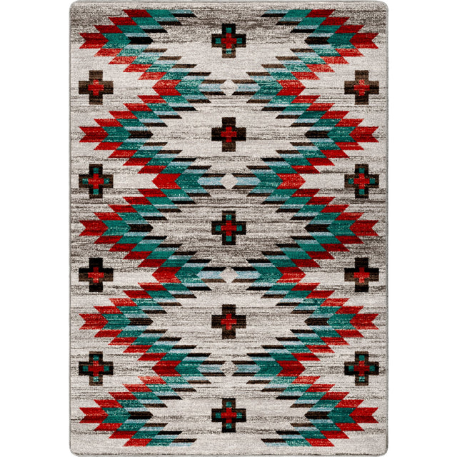 American Dakota Celebration Lively Blue Rug
