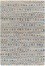 Surya Jean Jea-2304 Tan, Beige, Dark Blue, Blue, Light Blue Rug.