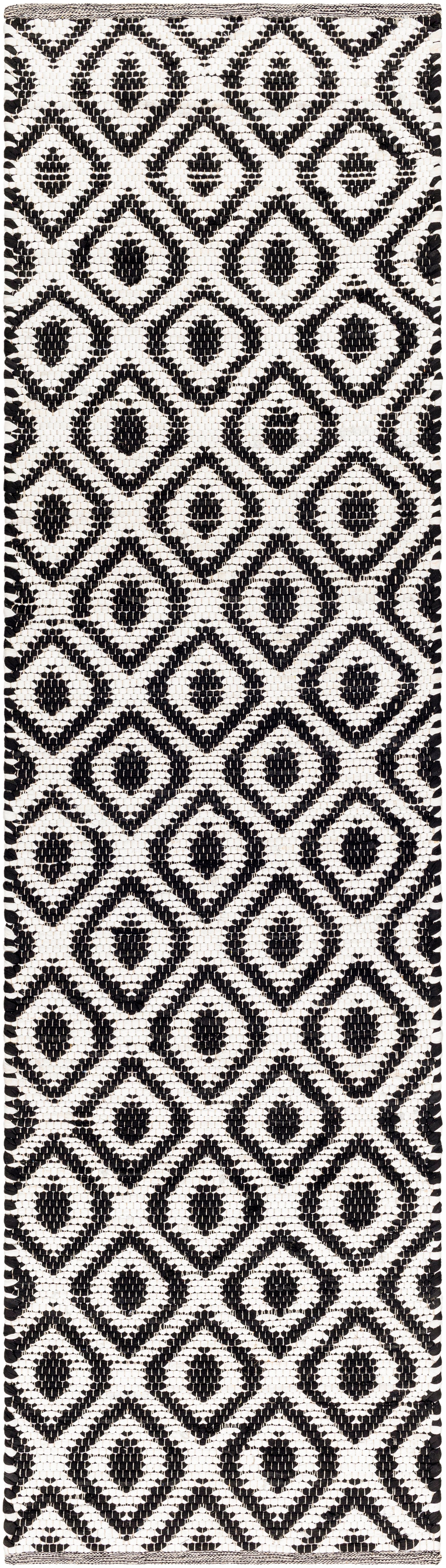 Surya Jean Jea-2307 Ivory, Black Rug.
