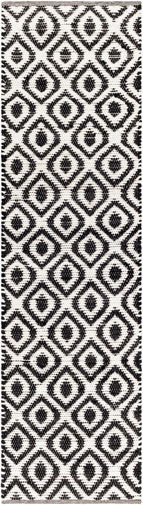 Surya Jean Jea-2307 Ivory, Black Rug.