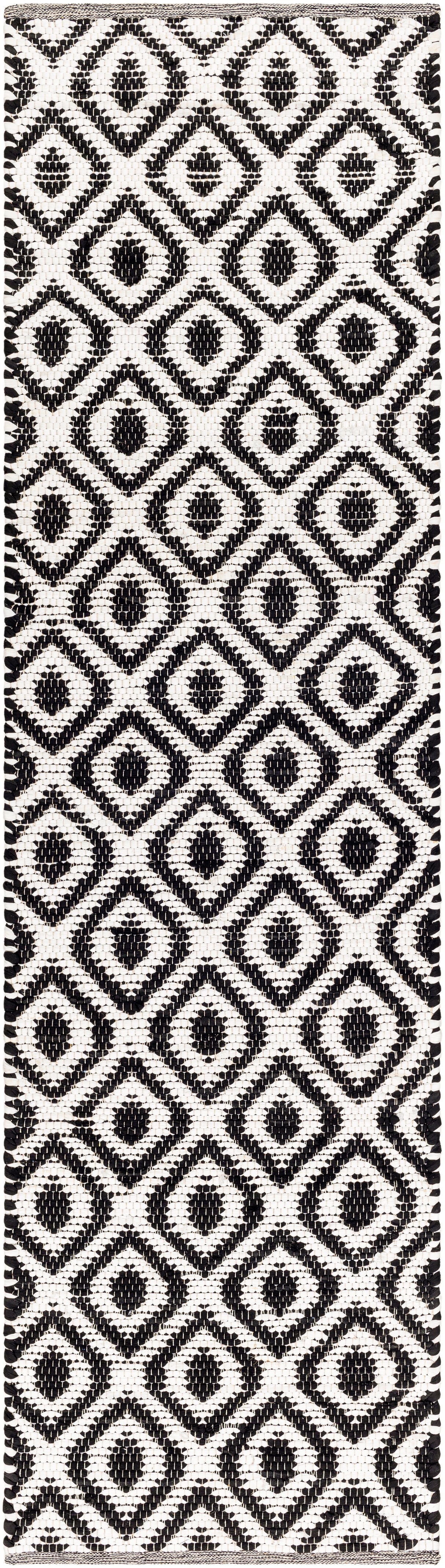 Surya Jean Jea-2307 Ivory, Black Rug.