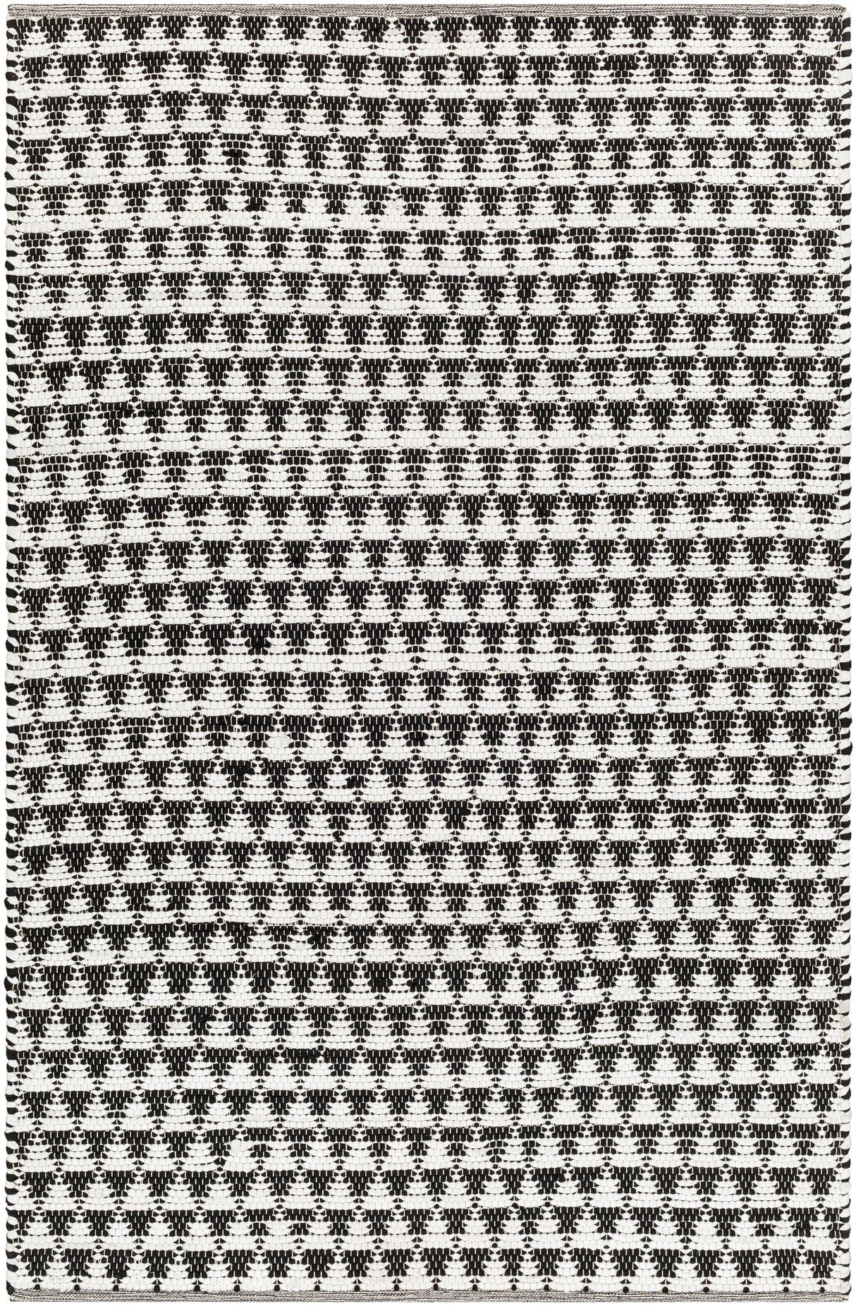 Surya Jean Jea-2311 Ivory, Black Rug.