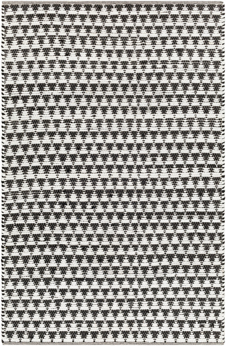 Surya Jean Jea-2311 Ivory, Black Rug.