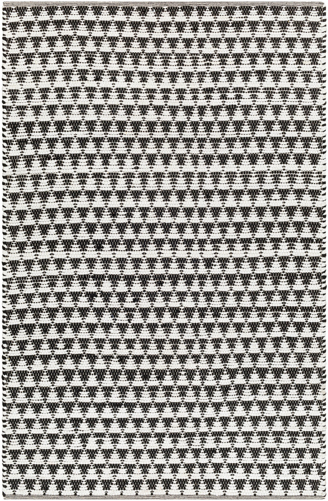 Surya Jean Jea-2311 Ivory, Black Rug.