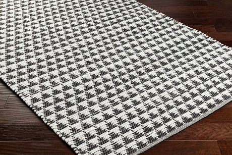 Surya Jean Jea-2311 Ivory, Black Rug.
