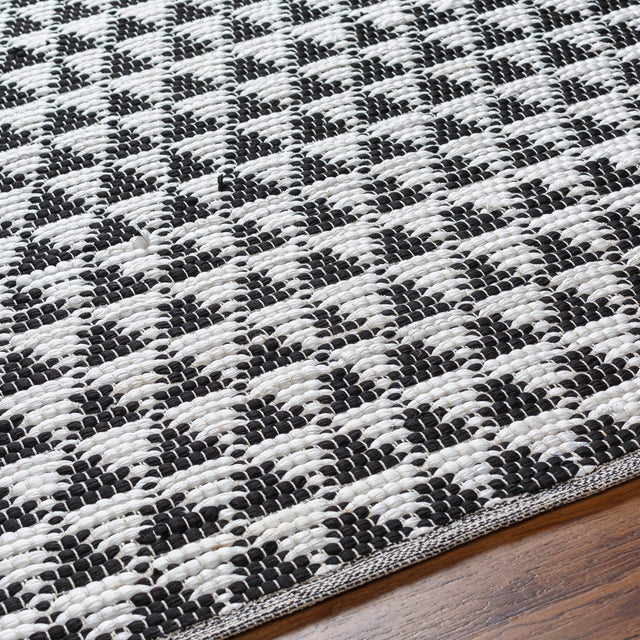 Surya Jean Jea-2311 Ivory, Black Rug.