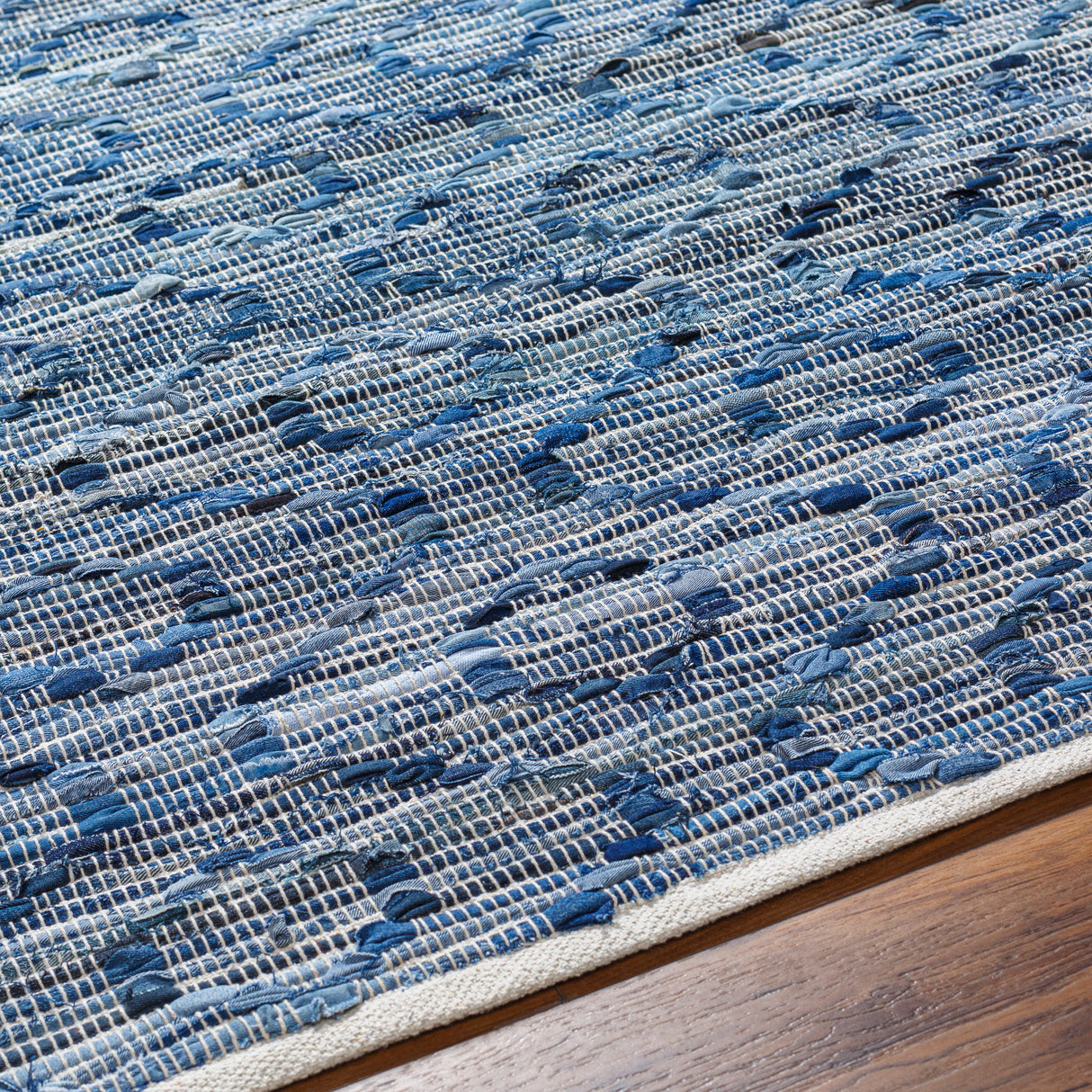 Surya Jean Jea-2314 Tan, Beige, Dark Blue, Blue, Light Blue Rug.