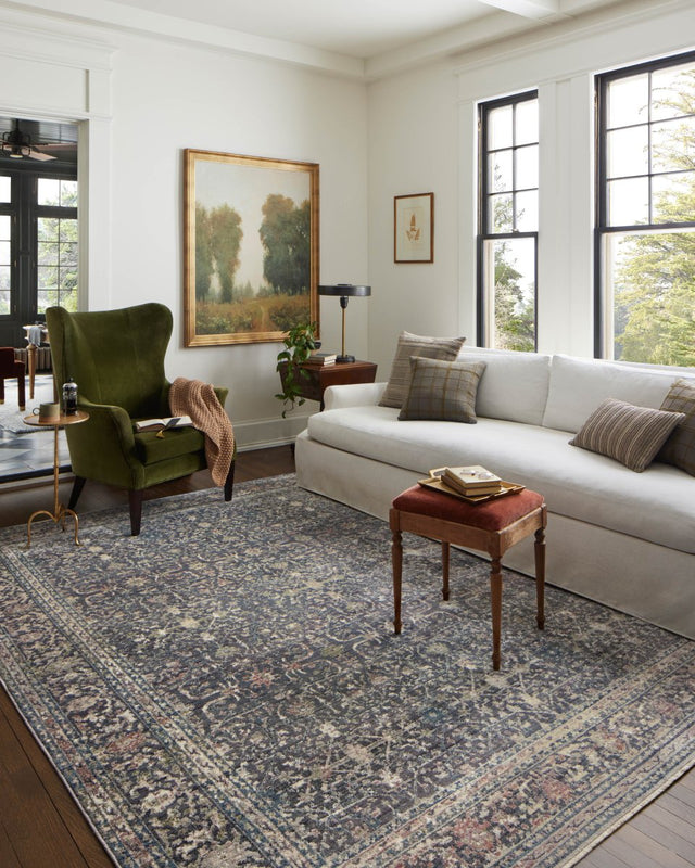 Jean Stoffer x Loloi Bradbury Bru-01 Midnight /Multi Rug.