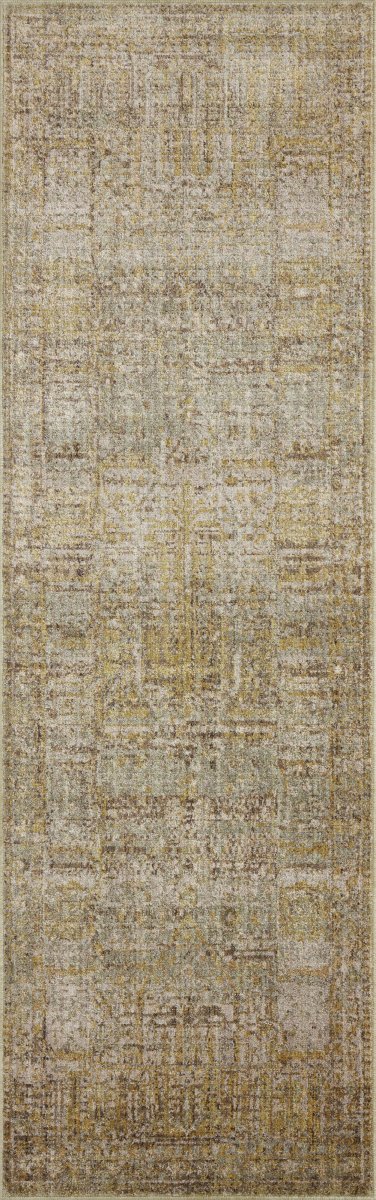 Jean Stoffer x Loloi Bradbury Bru-02 Dove/Gold Rug.