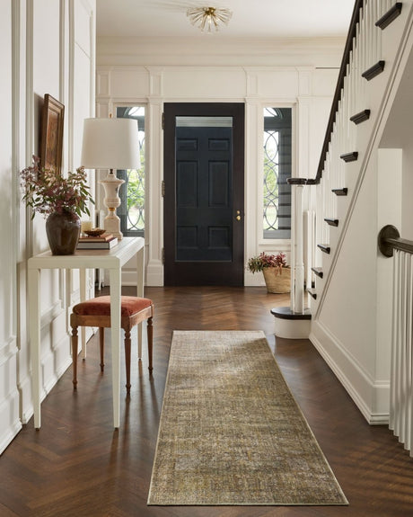 Jean Stoffer x Loloi Bradbury Bru-02 Dove/Gold Rug.