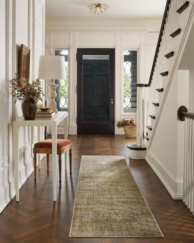 Jean Stoffer x Loloi Bradbury Bru-02 Dove/Gold Rug.